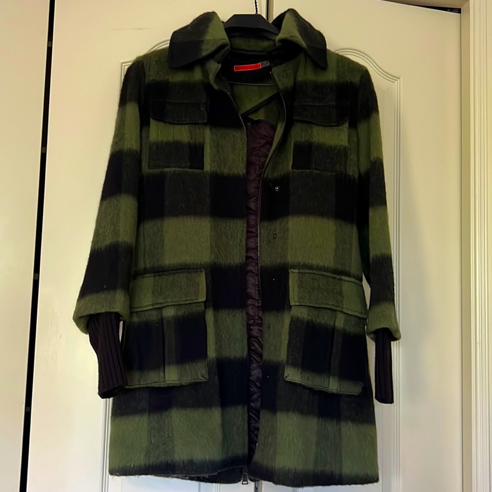 Alice and Olivia checkered gingham jacket